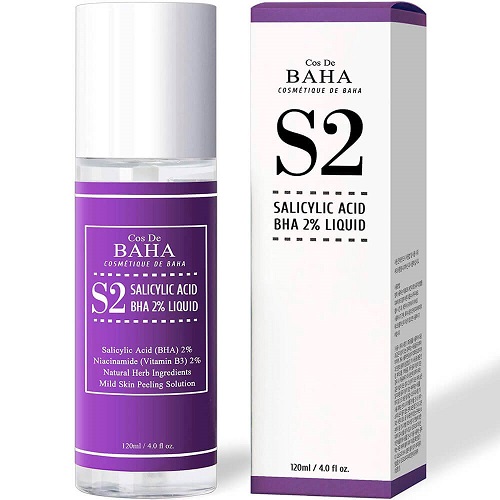Тоник для лечения акне и сужения пор Cos De Baha Salicylic Acid BHA 2% Liquid