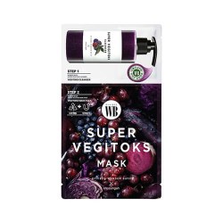 2-х ступенчатая детокс-система для упругости кожи Chosungah By Vibes Wonder Bath Super Vegitoks Mask Purple