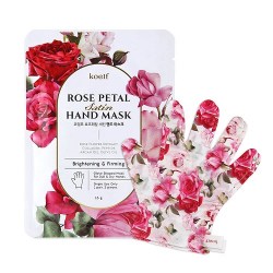 Маска-перчатки для рук с экстрактом розы Petitfee Koelf Rose Petal Satin Hand Mask